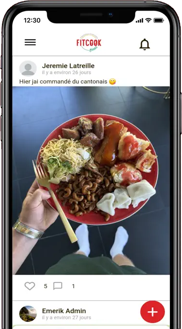 FitCook Foodz community feed