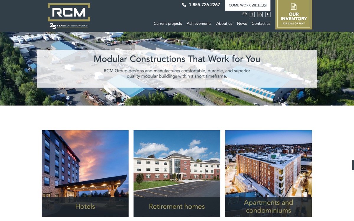RCM Groupe website
