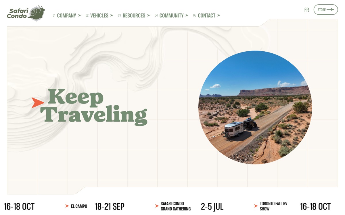 Safari Condo website