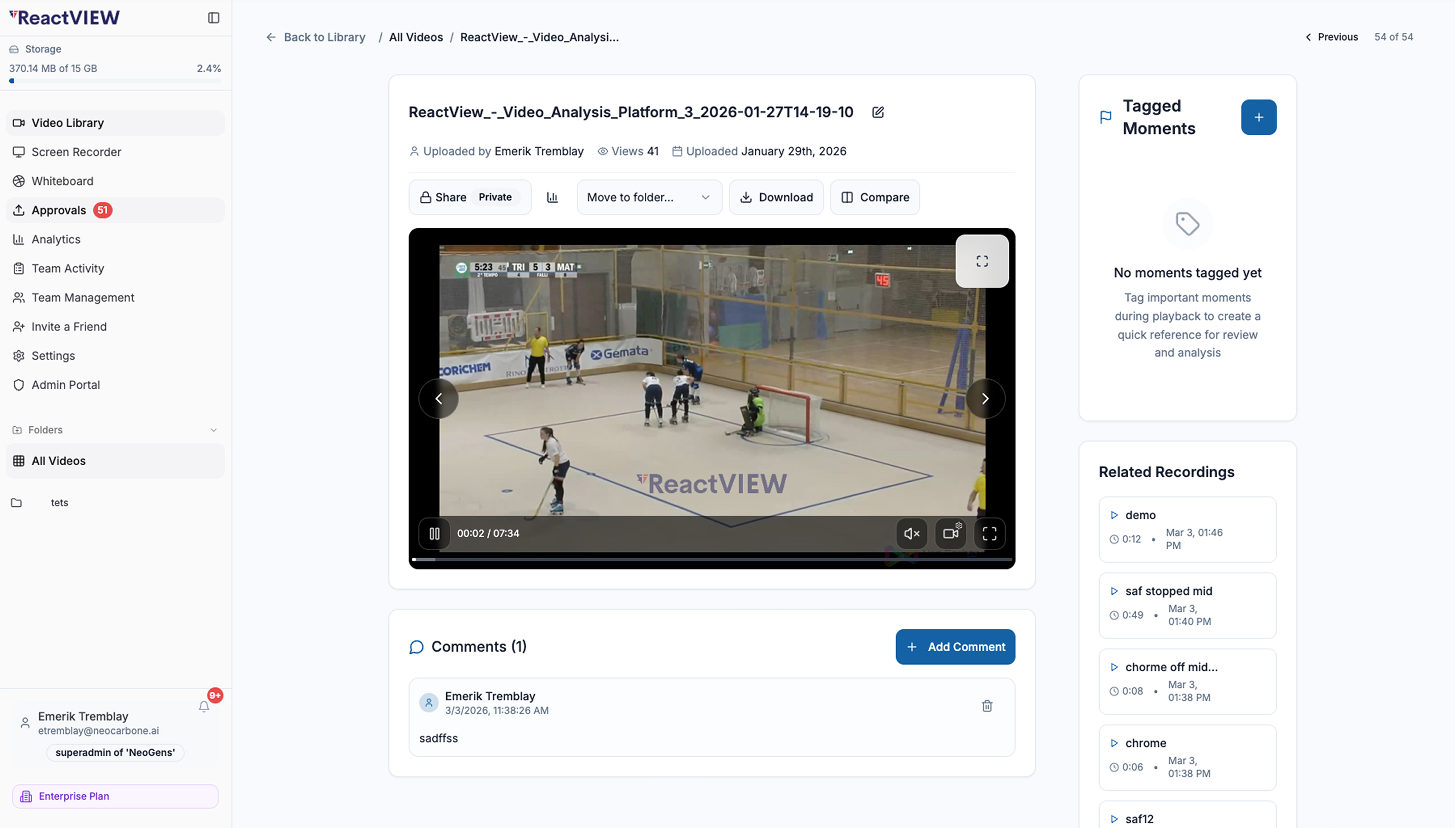 ReactView — web / desktop view